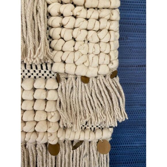 Karma Living Boho Macrame Bubble Fabric Art Wall Hanging Wall Decor - Picture 3 of 8